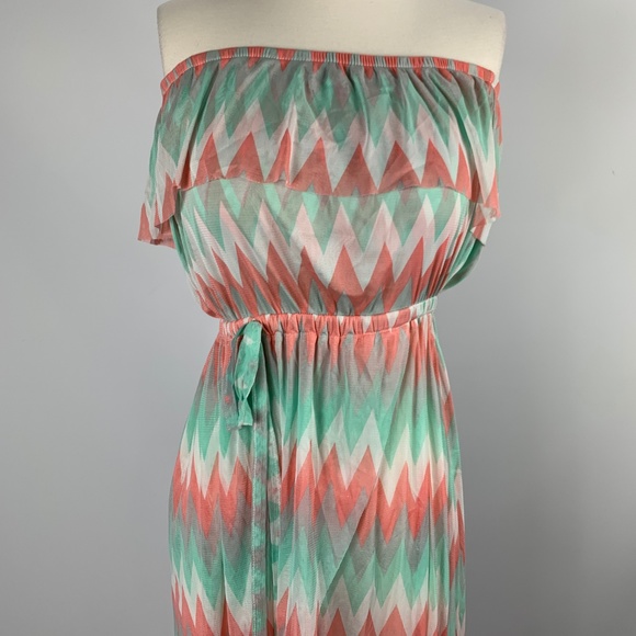 Cynthia Rowley Small Dress Sleeveless Waterfall - Picture 2 of 4